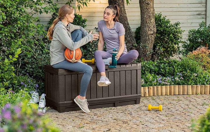 Immagine prodotto Keter Kentwood Armadietto portaoggetti Rettangolare Legno Marrone (350 l)
