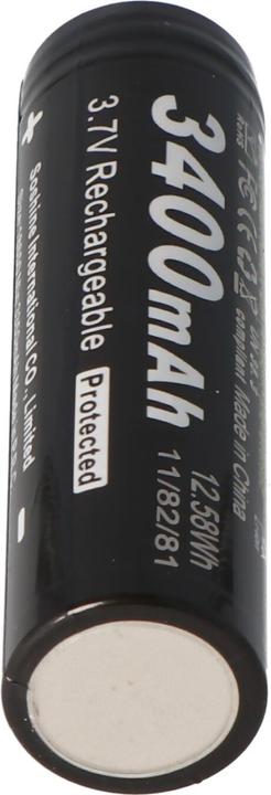 Actual product image Soshine Battery 18650 68,2x18,45mm PCB protected Panasonic cell (1 pcs., 18650, 3400 mAh)