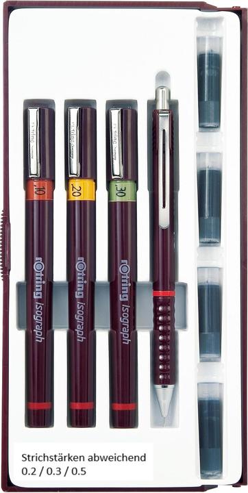 Actual product image Rotring Isograph Ink pen (Brown, 4 x)