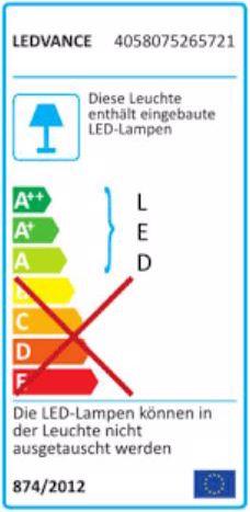 Energie-Label Ledvance Led Color + White (1700 lm)