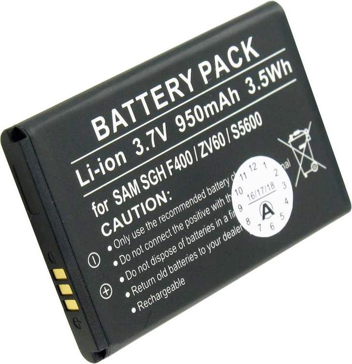 Actual product image Samsung Battery SGH-F400, -L700, SGH-J800 (Rechargeable battery, Samsung M7600 BEAT DJ, Samsung SGH-J800, Samsung SGH-F400, Samsung SGH-L700)