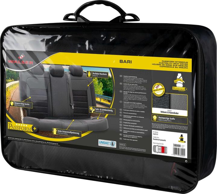 Actual product image Walser Seat cover for Fiat Panda/Panda Classic 09/2003-Today, 1 rear seat cover