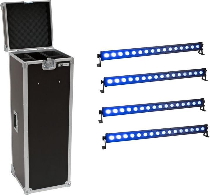 Actual product image Eurolite Set 4x LED IP T-Bar 16 QCL bar + case