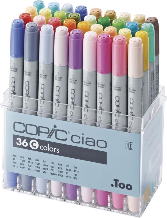 Actual product image Copic Set of 36 C (Multicoloured)