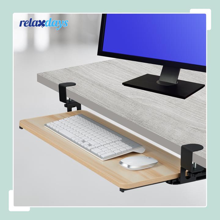Produktbild Relaxdays Ausziehbare Tastaturablage zum Klemmen