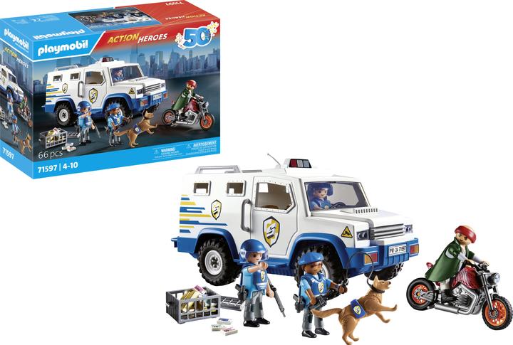 Produktbild Playmobil Geldtransporter (71597, Playmobil Action Heroes)