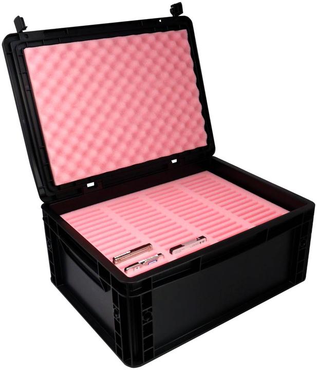 Feldherr EB42SET - Kit mousse ESD + Euro Box pour SSD / Appareils mobiles / Smartphones / Echelles (Matières plastiques)