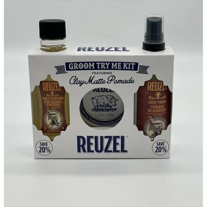 Immagine prodotto Reuzel Prova il kit Groom - Argilla opaca (Set per la cura dei capelli)