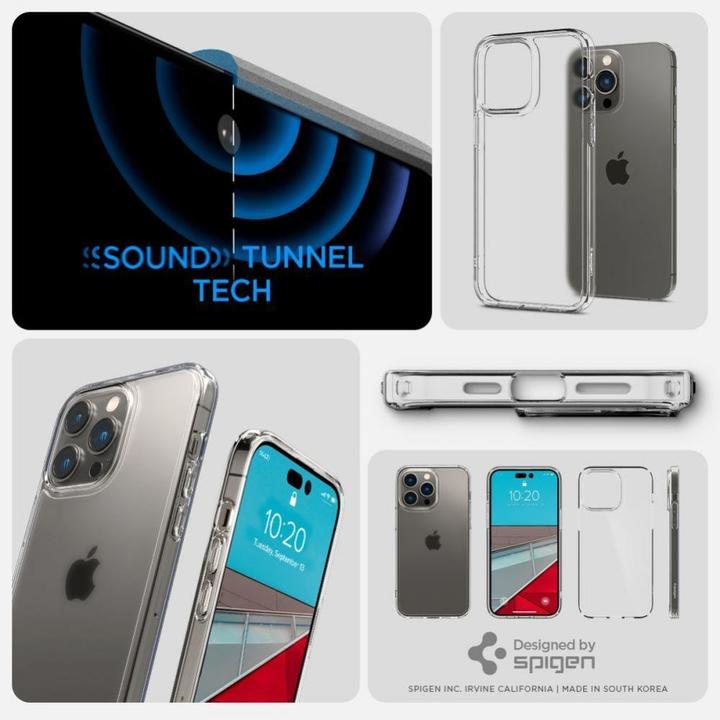 Actual product image Spigen Ultra Hybrid Case for Apple iPhone 14 Pro - frost clear (Apple iPhone 14 Pro)