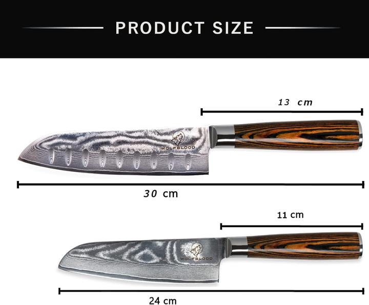 Produktbild Wolfblood Damastmesser-Set (17 cm)