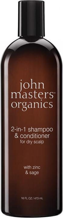 Actual product image John Masters Organics Shampoo & Conditioner ZINC & SAGE - Zinc & Sage 2 in 1 Product (473 ml)