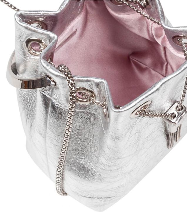 Immagine prodotto Jimmy Choo bon bon tzz in metallic leather color silver
