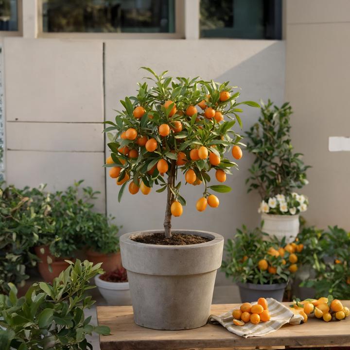 Produktbild Plant in a Box Citrus microcarpa fortunella Kumquat (60 cm)
