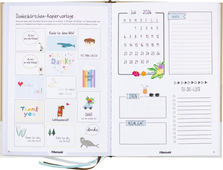Produktbild Betzold Design-Schulplaner, Hardcover, DIN A5 (A5)