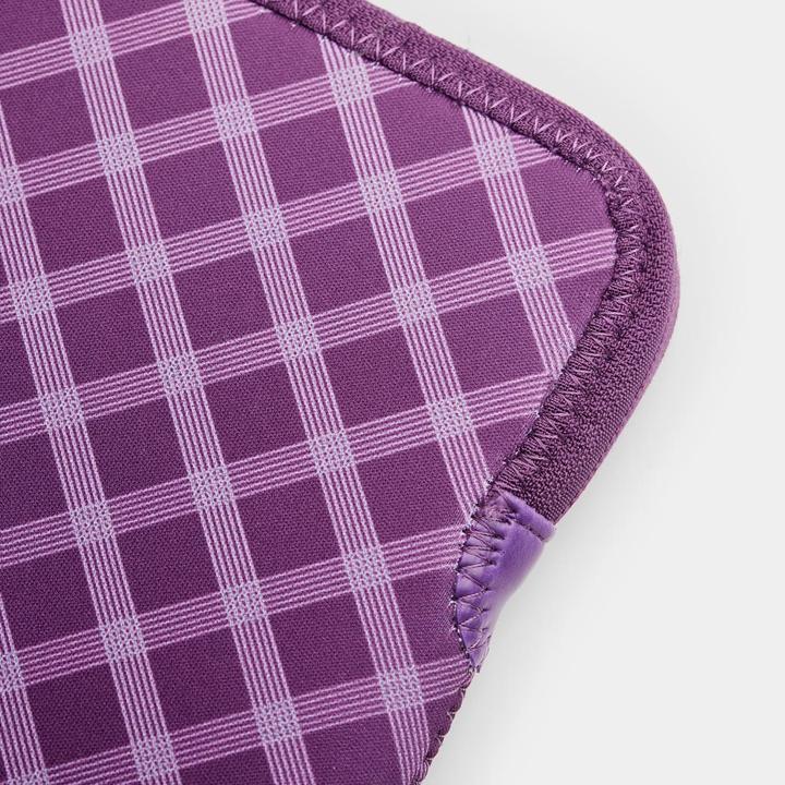 Actual product image Trunk 13" MacBook Pro & Air Sleeve, Medium Purple Tartan (13", Apple)