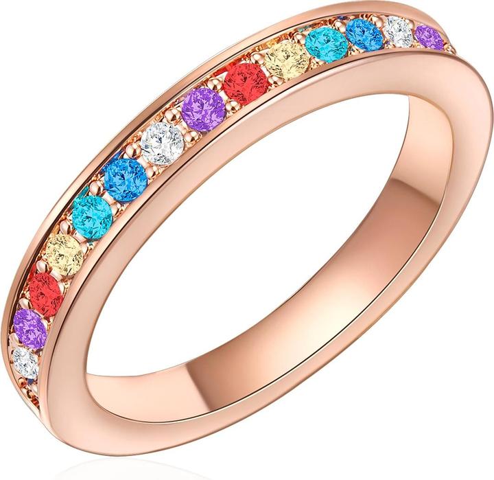 Lulu & Jane Damen Metall-Legierung verziert mit Kristallen von Swarovski® roségold - 29367