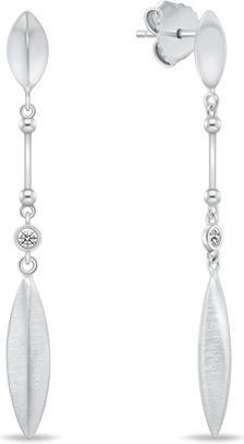Produktbild Brilio Silver - Gold-plated earrings with colored zircons EA1036YRBW