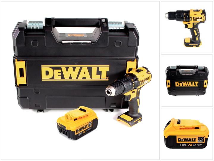 Produktbild DeWalt DCD 778 NT Akku Schlagbohrschrauber 18V 65Nm + 1x Akku 4,0Ah in TSTAK Box - ohne Ladegerät (Akkubetrieb)