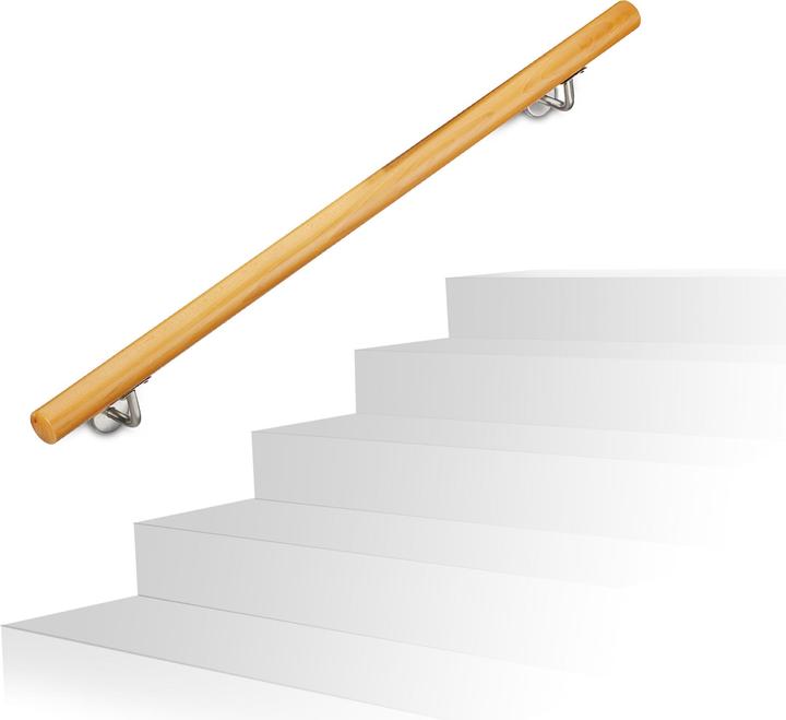 Actual product image Relaxdays Beech Handrail (Beech)