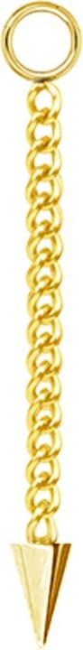 Star Piercing Anhänger vergoldet Kette mit Anhänger Cone (Chirurgenstahl 316L)