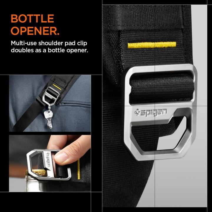 Actual product image Spigen KD410 Sling Bag Klasden - Black