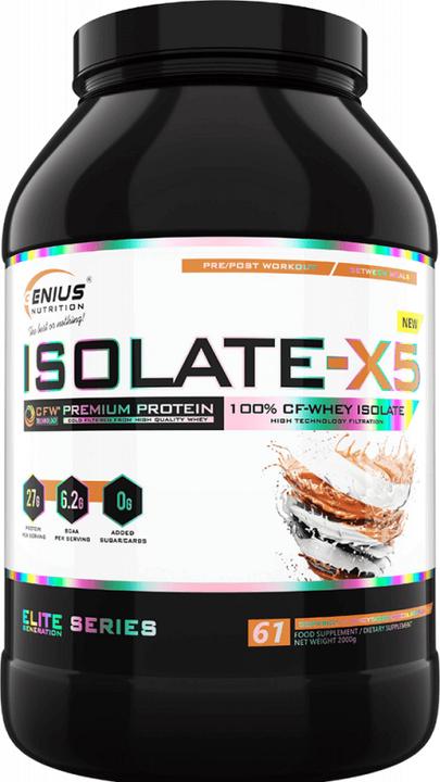 Actual product image Genius Nutrition Isolate-X5 (Wheysquick Chocolate, 1 pcs., 2000 g)