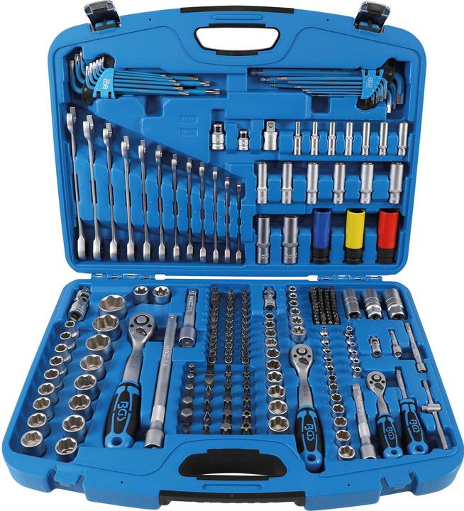 Produktbild BGS Steckschlüssel-Satz Wellenprofil Antrieb 6,3 mm (1/4") / 10 mm (3/8") / 12,5 mm (1/2") 218-tlg.