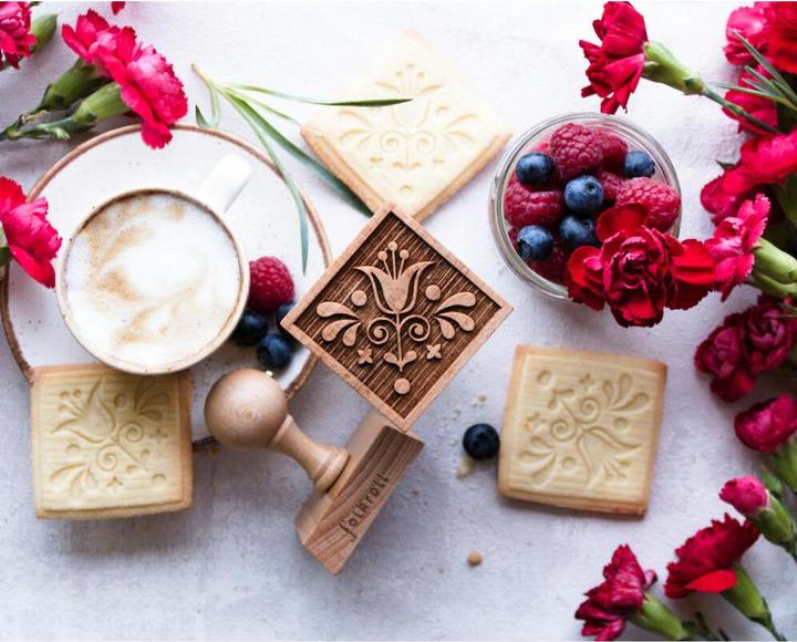 Productafbeelding Folkroll 3D motief deegstempel 'Peperkoekmannetje