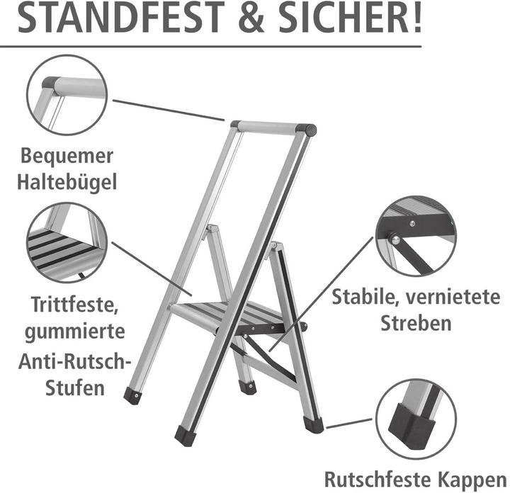 Produktbild Wenko Haushaltsleiter (Trittleiter, 44 cm)