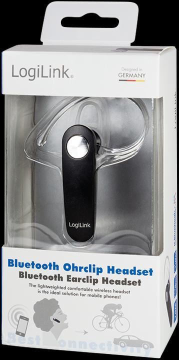Productafbeelding LogiLink Bluetooth Earclip Headset (Draadloze)