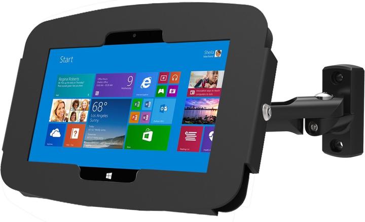 Actual product image Compulocks Surface Secure Space Enclosure with Swing Arm Kiosk Black
