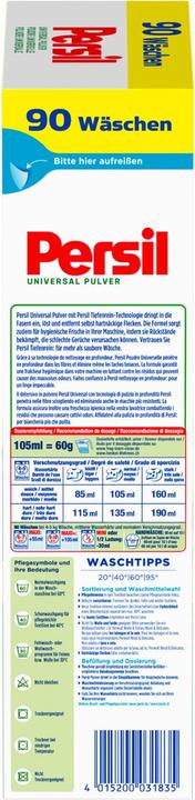 Energie-Label Persil Universal (90 Waschgänge, Waschpulver)