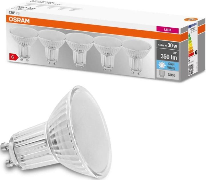 Produktbild Osram Led Base Par16 (GU10, 4.30 W, 350 lm, 5 x, G)