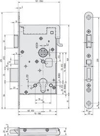 Image du produit Assa Abloy Serrure électrique SI 809-12 65mm Mandrin 12VGS 100%ED Version E