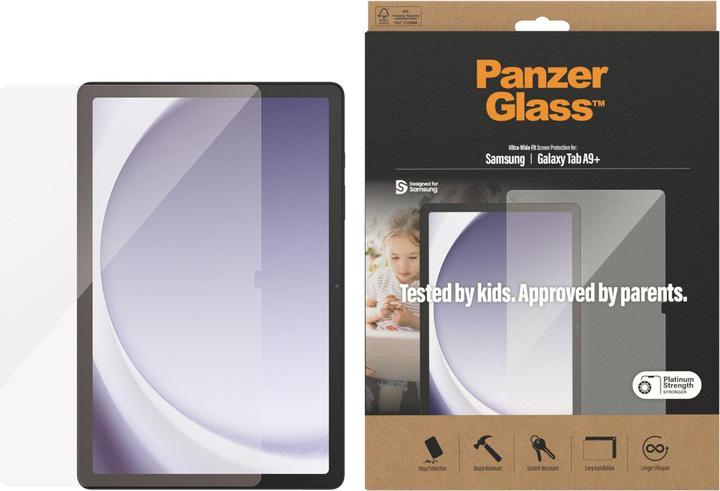 PanzerGlass Vestibilità ultra-ampia (1 Pezzo/i, Galaxy Tab A9+)