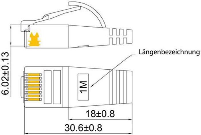 Actual product image Wirewin Network cable (STP, CAT6, 7.50 m)