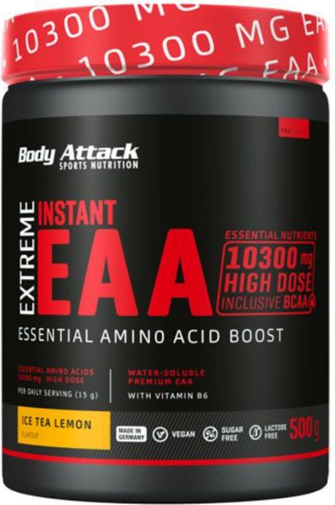 Body Attack Extreme Instant EAA (500g can) (Lemon Ice Tea, 1 pcs., 500 g)