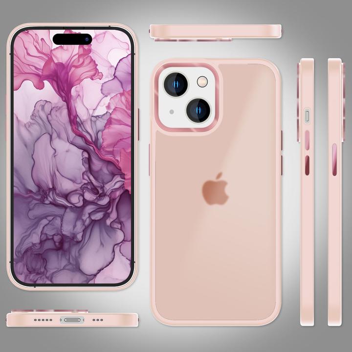 Immagine prodotto Nalia Manica ibrida opaca trasparente smerigliata (Apple iPhone 15 Plus)