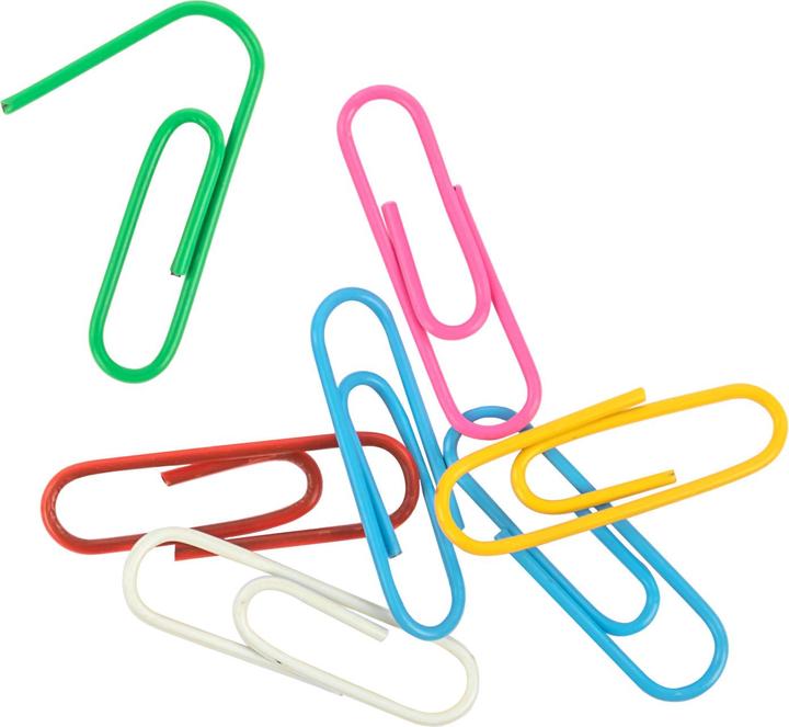 Image du produit Idena Trombones 120p. enrobés de plastique multicolore (120 x)