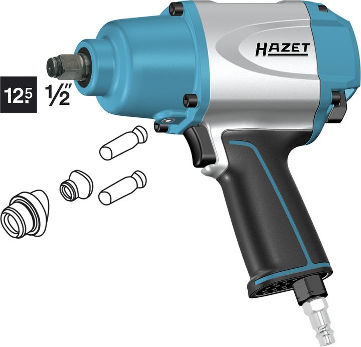Produktbild HAZET Schlagschrauber 9012SPC ∙ Lösemoment maximal: 850 Nm ∙ Vierkant 12,5 mm (1/2 Zoll) ∙ Hochleis… (Druckluft)