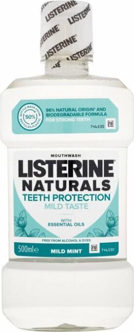 Produktbild Listerine Naturals Teeth Protection Mild Taste Mouthwash (500 ml, Mundspülung)