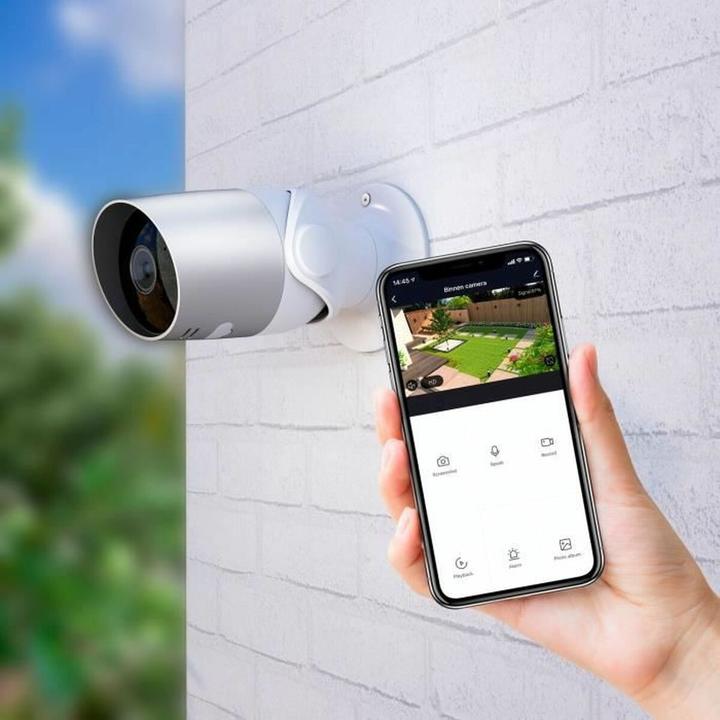 Produktbild Calex Slimme Bewakingscamera voor Buiten - Wifi Beveiligingscamera met 2-Weg Audio - Outdoor IP Camera - 1
