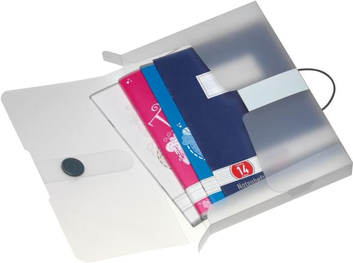 Produktbild Herlitz Sammelbox easy orga to go, DIN A5, weiss transparente PP-Folie, Füllhöhe: 25 mm, mit (A5, 1 x)