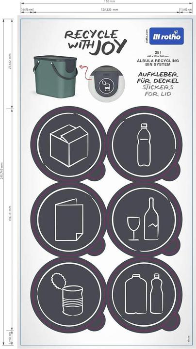 Produktbild Rotho Recyclingbehälter Albula (25 l)