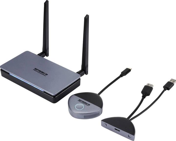 Produktbild SpeaKa Professional SP-TR-500 USB-C® Funkübertragung (Set) 30 m 5 GHz, 2.4 GHz 1 (30 m)