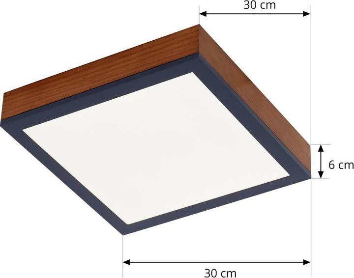 Immagine prodotto Lindby Lampada da soffitto Laviona LED, quadrata, 30 cm (1240 lm)