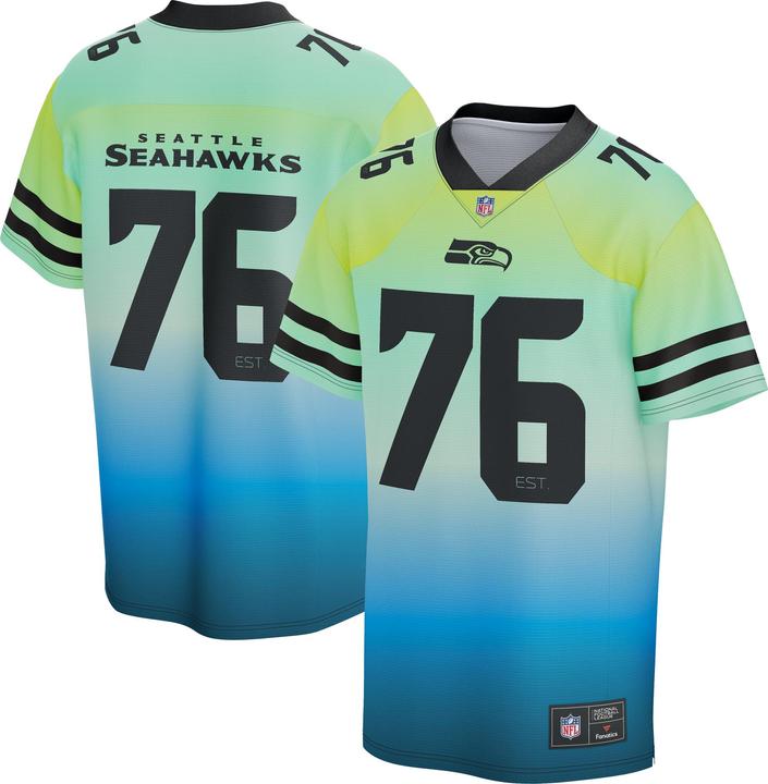 Fanatics Seattle Seahawks NFL SUNSET Mesh Supporters Jersey - XL (XL)
