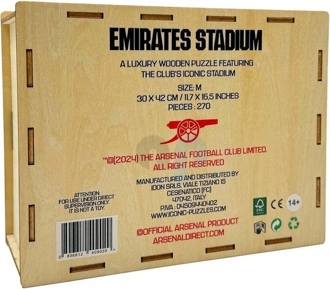 Immagine prodotto Iconic Arsenal FC - Emirates Stadium - puzzle in legno misura L (500 pezzi) (500 pezzi)
