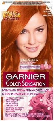 Garnier Color Sensation farba do włosów 7.40 Bursztynowa Miedź 110ml (7.40 Amber Copper)