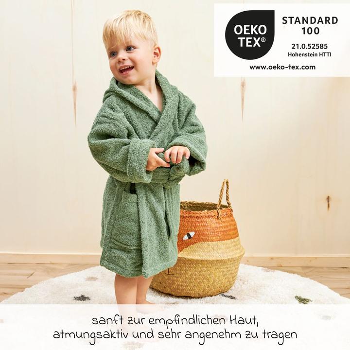 Actual product image Meyco Bathrobe mt 86/92 basic towelling forest green (86, 92)